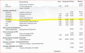 gemiddelde onderhoudskosten auto